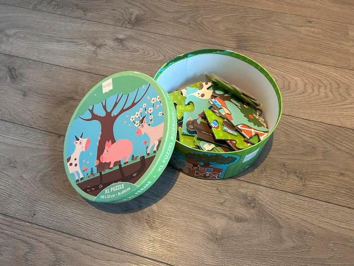 Scratch XL Puzzel Boerderij - 36 stukjes, Kinderen en Baby's, Speelgoed | Kinderpuzzels, Zo goed als nieuw, 2 tot 4 jaar, 10 tot 50 stukjes