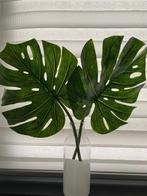 Decoratieve vaas met bladeren, Ophalen, Overige kleuren, Minder dan 50 cm, Glas