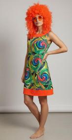 Jurk Hippie Green Circles, Maat M - 40**, Kleding | Dames, Maat 38/40 (M), Carnaval, Nieuw, Ophalen of Verzenden
