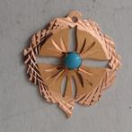 Goudkleurige hanger, Overige materialen, Verzenden, Nieuw, Bloem of Plant