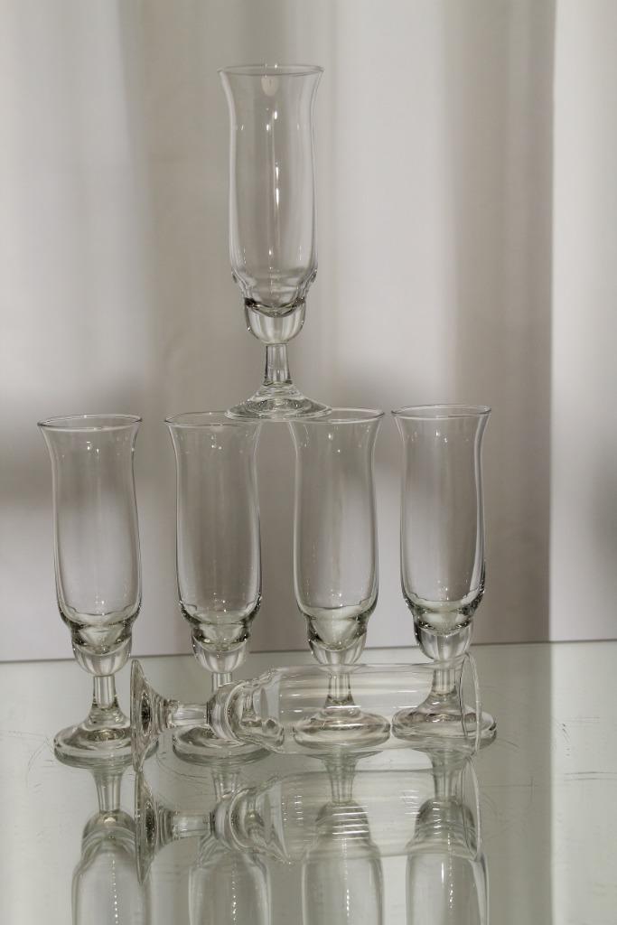 Set lage flutes van Ambasador Leerdam, Antiek en Kunst, Antiek | Glas en Kristal, Ophalen