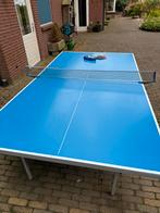 Outdoor tafeltennistafel incl. netje, batjes en ballen., Sport en Fitness, Tafeltennis, Ophalen, Gebruikt, Tafel Outdoor, Inklapbaar