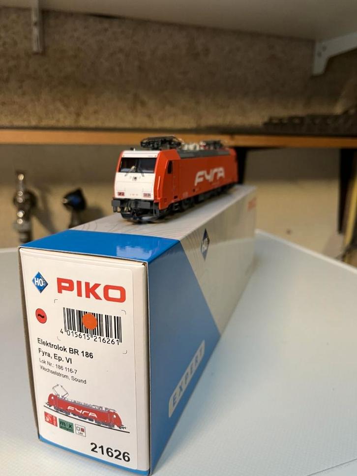 Piko 21626 BR 186 Fyra  MFX AC Digitaal Full Sound., Hobby en Vrije tijd, Modeltreinen | H0, Nieuw, Locomotief, Wisselstroom, Piko
