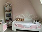 Complete meisjes kamer bed kledingkast roze wit bureau, Antiek en Kunst, Ophalen of Verzenden