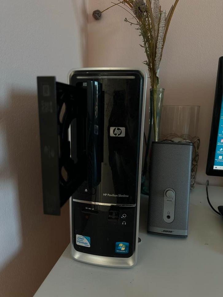 HP Pavilion Slimline S5000 PC, Computers en Software, Desktop Pc's, Gebruikt, Minder dan 2 Ghz, HDD, Minder dan 4 GB, Verzenden