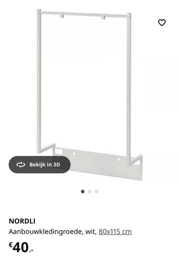 Nordli Ikea kledingroede beschikbaar voor biedingen