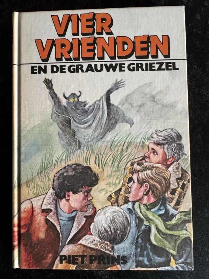 Vier vrienden en de grauwe griezel - Piet Prins, Boeken, Kinderboeken | Jeugd | 13 jaar en ouder, Gelezen, Fictie, Ophalen of Verzenden