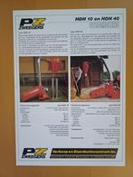 Folder PZ Zweegers HDH 10 en HDH 40 stromolens, Ophalen of Verzenden, Gelezen, Tractor en Landbouw