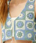 Bershka gehaakt gilet nieuw maat XS, Nieuw, Zonder mouw, Maat 34 (XS) of kleiner, Groen