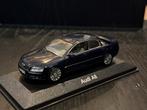Audi A8 1:43 Nachtblauw - Minichamps Dealereditie, Ophalen of Verzenden, Zo goed als nieuw, Auto, MiniChamps