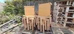 Houten Tuinset: Stoelen & Tafel, Gebruikt, Bruin, Ophalen of Verzenden, Modern