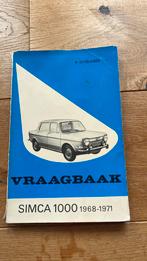 Vraagbaak SIMCA 1000. 1968-1971., Ophalen of Verzenden