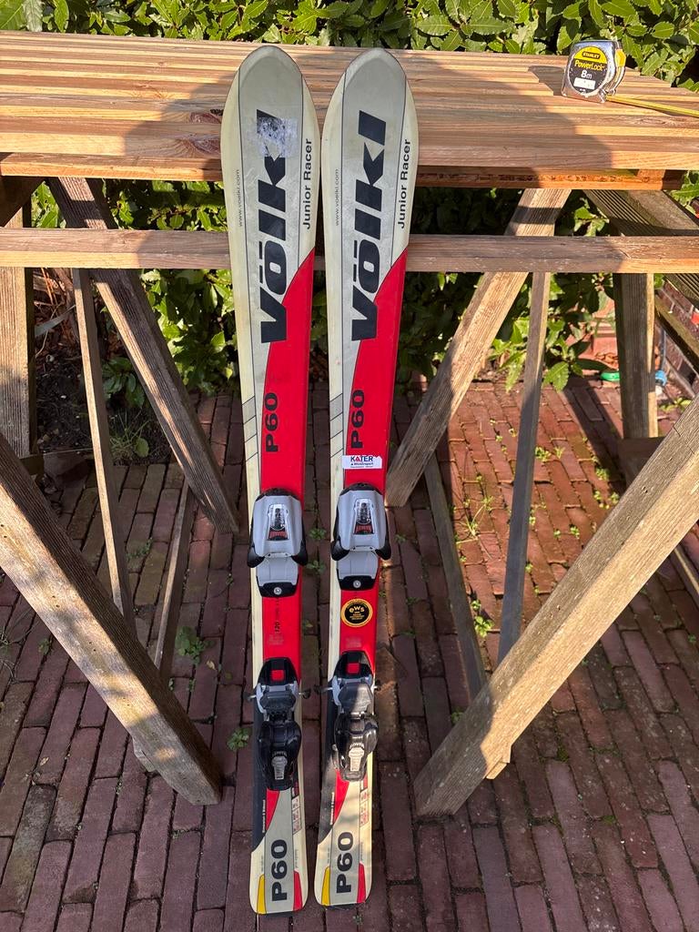 Volkl P60 Kinderski 120cm met Bindingen, Gebruikt, 100 tot 140 cm, Carve, Skiën