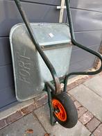 Kruiwagen merk FORT met luchtband. Stalen bak 80 liter, Tuin en Terras, Kruiwagens, Ophalen of Verzenden, Zo goed als nieuw, Handmatig