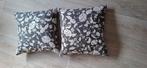 2 Sierkussens ikea, antraciet 50x50 incl Binnenkussen, Ophalen of Verzenden, Zo goed als nieuw, Grijs, Vierkant