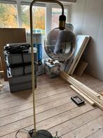 Staande lamp, goud. LUCIDE, Huis en Inrichting, Lampen | Vloerlampen, Ophalen, Zo goed als nieuw, Metaal, 150 tot 200 cm