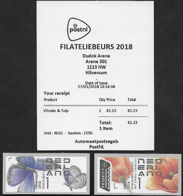 Post & Go automaatzegel Filateliebeurs 2018 Unit 01 Zie info beschikbaar voor biedingen