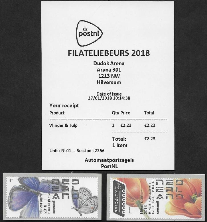 Post & Go automaatzegel Filateliebeurs 2018 Unit 01 Zie info, Postzegels en Munten, Postzegels | Nederland, Postfris, Na 1940