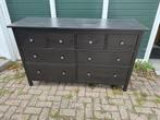 ikea hemnes ladekast zwart/bruin 8 lades, Ophalen, Gebruikt, 5 laden of meer, 150 tot 200 cm