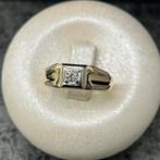 14 karaats gouden ring heren prachtig massief model, Sieraden, Tassen en Uiterlijk, 20 of groter, Heer, Ophalen of Verzenden, Zo goed als nieuw