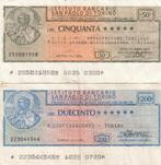 Italië-Noodgeld 1976-50, 200 Lire Banca San Paola di Torino, Postzegels en Munten, Bankbiljetten | Europa | Niet-Eurobiljetten