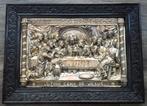Om 1900 GROOT 3D Koperwerk Laatste Avondmaal Jezus Christus, Antiek en Kunst, Antiek | Religie, Ophalen of Verzenden