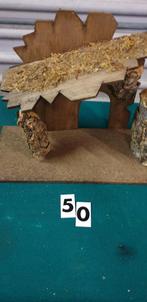 50 ] kerststal van hout en kurk, Diversen, Kerst, Ophalen of Verzenden, 'T Olde Gre-j, Info@toldegrej.nl, Endepoelstraat 20f Didam