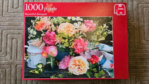 Puzzel: 1000 stukjes - Beautiful Bouquet, Hobby en Vrije tijd, Denksport en Puzzels, Zo goed als nieuw, Legpuzzel, 500 t/m 1500 stukjes