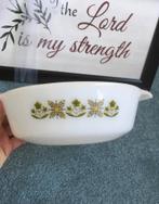 Vintage Anchor Hocking Fire King Meadow Green Casserole Dish, Ophalen of Verzenden