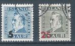 B321 – Scandinavië  - Ijsland – MiNr 203,222 (gestempeld), Verzenden, IJsland, Gestempeld