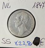 1 gulden 1847 Nederland, Postzegels en Munten, Munten | Nederland, 1 gulden, Verzenden, Zilver, Losse munt