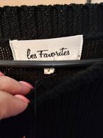 Les Favorites Zwarte Knoopjes Trui Maat 36 Nieuw, Zwart, Nieuw, Ophalen of Verzenden, Maat 36 (S)