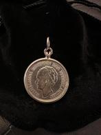 Zilveren munthanger halve gulden Wilhelmina 1929, Ophalen of Verzenden, Zo goed als nieuw, Zilver