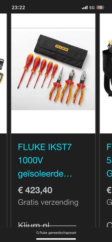 FLUKE IKST7 1000V geïsoleerde schroevendraaier- en tangenset beschikbaar voor biedingen