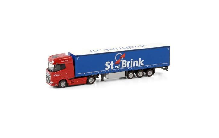 St vd Brink DAF XG+ met huifoplegger 1:87, Hobby en Vrije tijd, Modelauto's | 1:87, Nieuw, Bus of Vrachtwagen, Overige merken