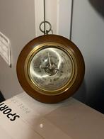 Vintage barometer met houten rand decoratief en klassiek, Audio, Tv en Foto, Weerstations en Barometers, Ophalen, Barometer