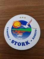 1710 Camping Stork Roseto Sticker, Verzamelen, Speldjes, Pins en Buttons, Ophalen of Verzenden, Gebruikt, Stad of Land, Speldje of Pin