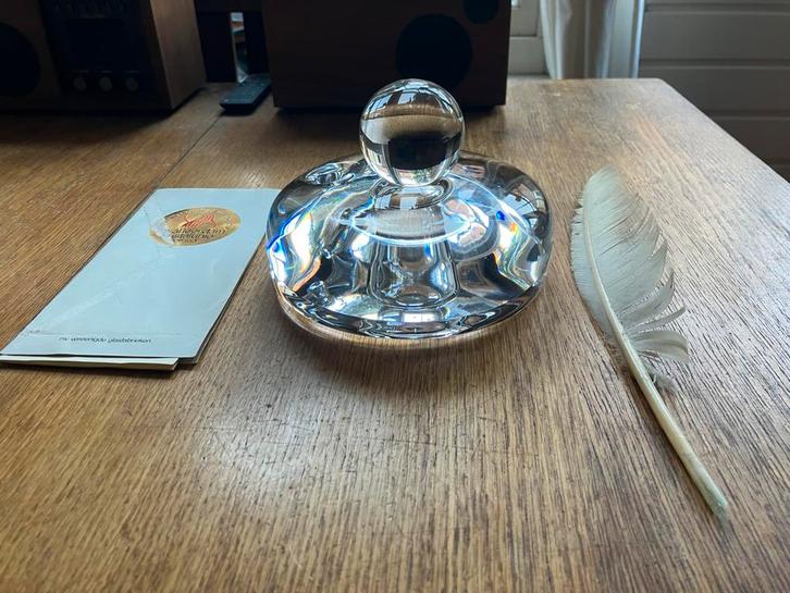 Unica. Floris Meydam. Inktpot. Glasfabriek Leerdam 1974., Antiek en Kunst, Antiek | Glas en Kristal, Ophalen of Verzenden