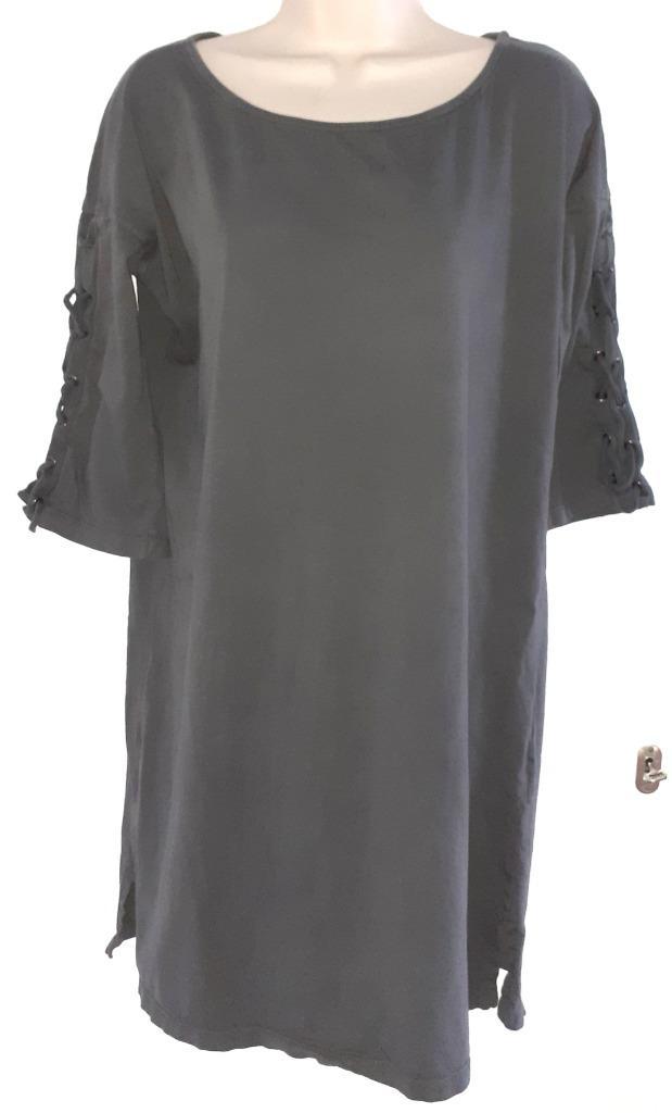 Made in Italy jurk maat M (40/42), Kleding | Dames, Jurken, Zo goed als nieuw, Maat 38/40 (M), Grijs, Knielengte, Ophalen of Verzenden