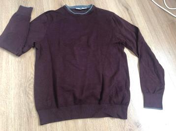 Cinbipel bruinpaars trui pullover m viscose  beschikbaar voor biedingen