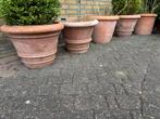 Grote Zeer Exclusieve Impruneta Terracotta Bloempotten, Ophalen, Gebruikt, 40 cm of meer, Tuin