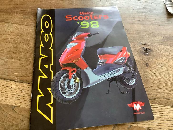 Maico Scooters '98 Brochure - Zeldzaam!, Fietsen en Brommers, Handleidingen en Instructieboekjes, Verzenden