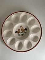 Eierschaal. Schaal voor 10 eieren. Haan en kip. Pasen., Antiek en Kunst, Ophalen