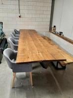 Amerikaans eiken boomstamtafel 3,5 meter!, Ophalen, Rechthoekig, 200 cm of meer