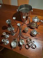 Verzilverde Collectie: Kandelaars, IJsemmer, Koffieset, Antiek en Kunst, Ophalen of Verzenden, Zilver