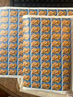 Nederlandse Kinderpostzegels, 1990. Vel met 100 zegels, Postzegels en Munten, Postzegels | Nederland, Ophalen of Verzenden, Na 1940