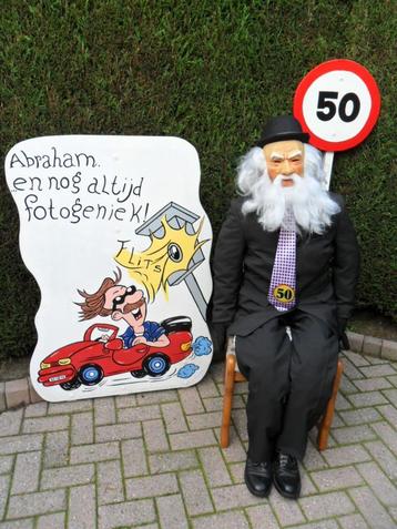  Abraham met baard fotogeniek set voor 50 verjaardag feest. beschikbaar voor biedingen