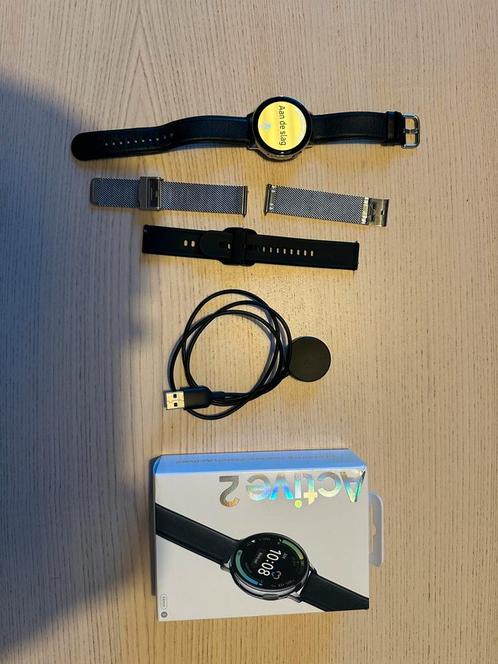 Samsung Galaxy Watch Active 2 – Roestvrijstaal – 3 bandjes, Sieraden, Tassen en Uiterlijk, Smartwatches, Zo goed als nieuw, Android