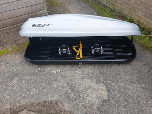 Grote Hapro Travelbox 4.5 MF grijze dakkoffer skibox, Auto diversen, Dakkoffers, Zo goed als nieuw, Ophalen of Verzenden