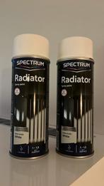 2 nieuwe spuitbussen voor radiatoren van Spectrum in wit, Wit, Nieuw, Ophalen of Verzenden, Verf